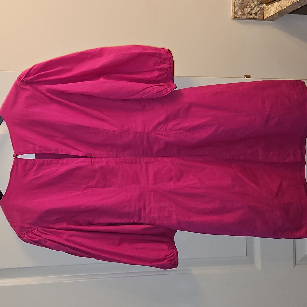 Free People Hot Pink Hope Mini Dress, NWT, M, Cotton, Summer - Picture 5 of 11